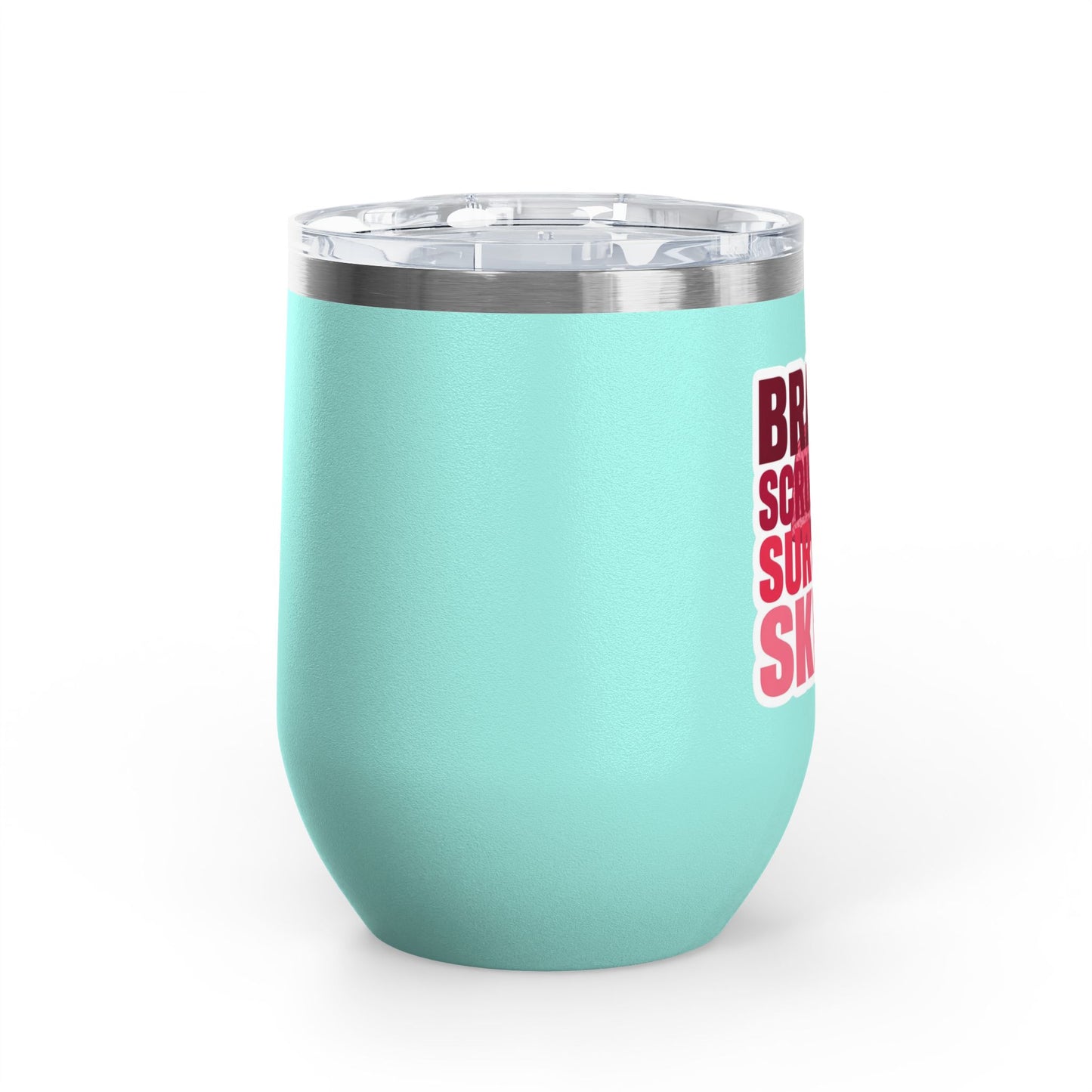 Brains, scrubs and surgical skills pink Tumbler
