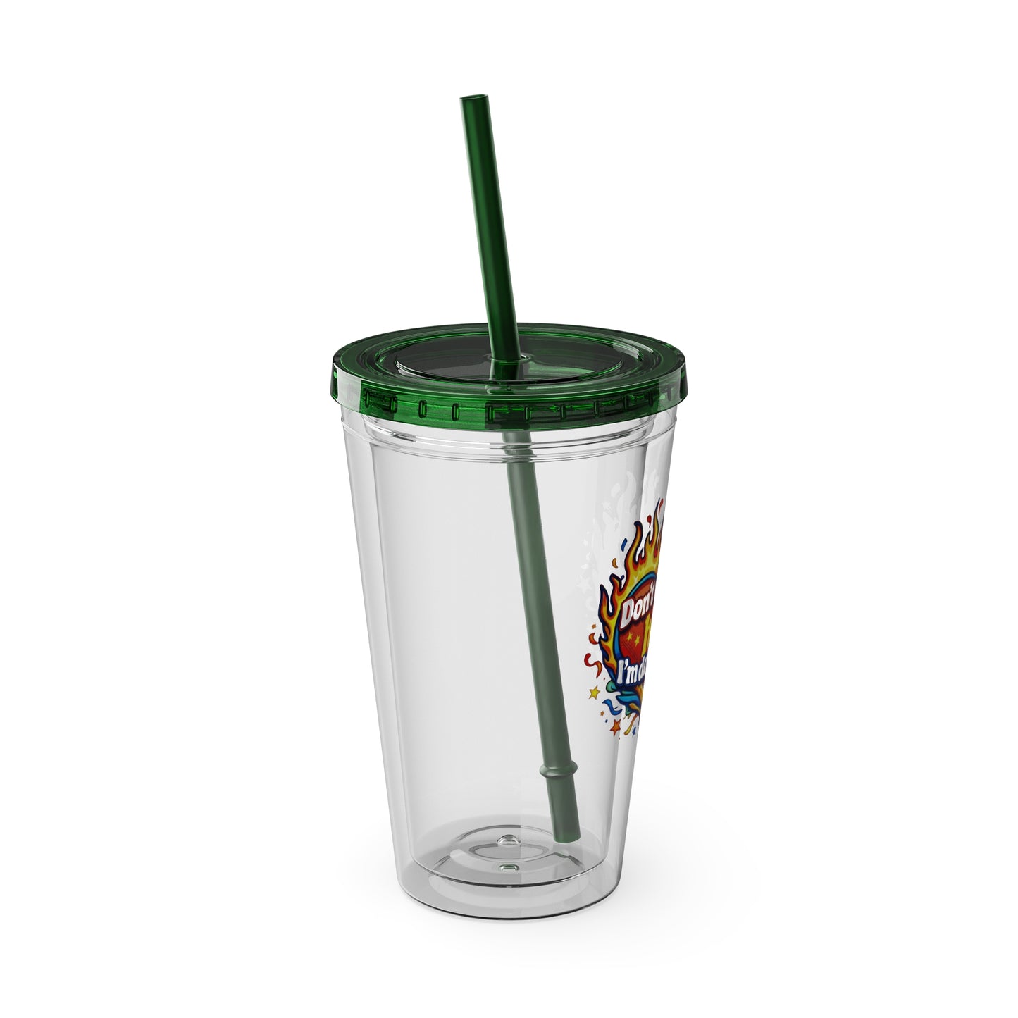 Don't mind my hair I'm doing yours Clear Insulated Cup