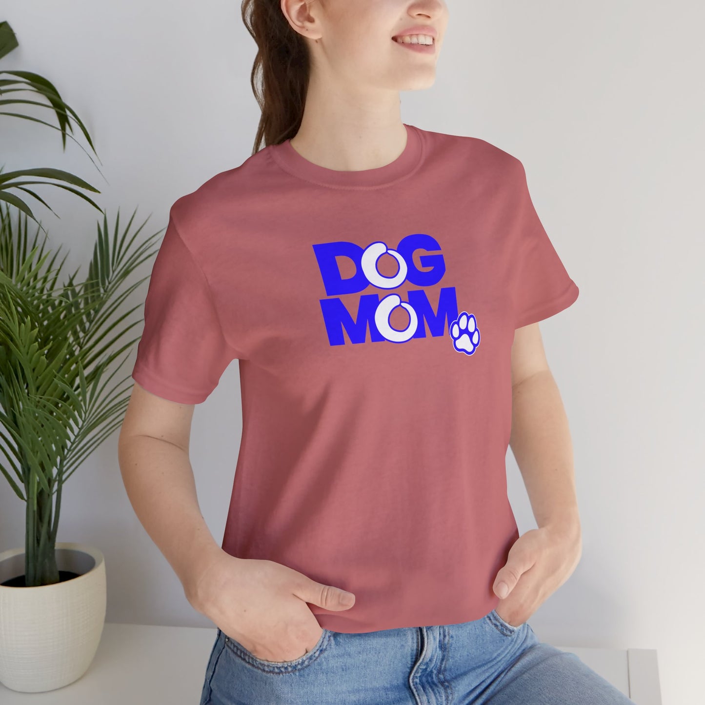 Dog mom blue T-shirt