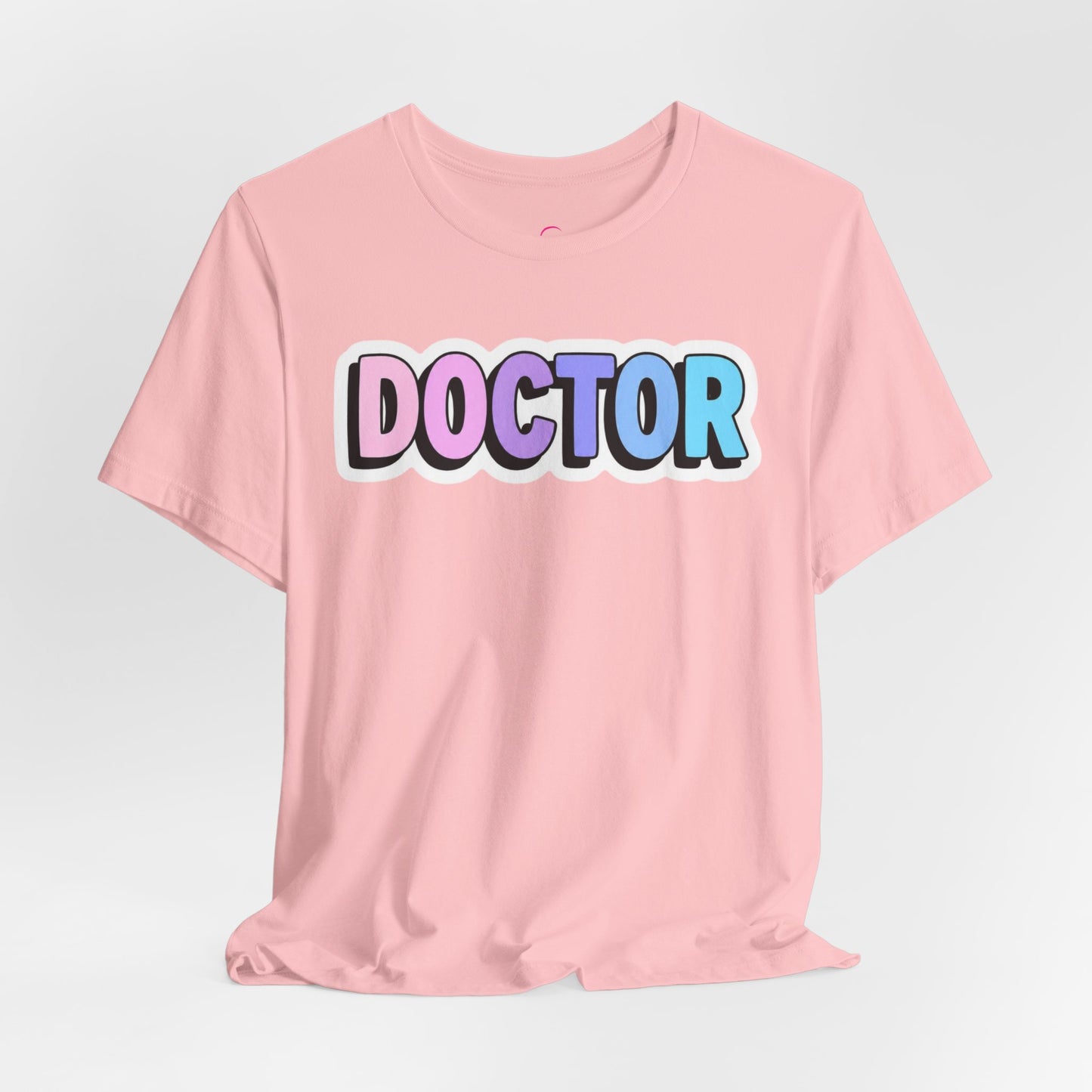 DOCTOR faux sticker T-shirt