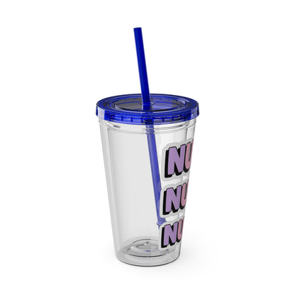 NURSE faux sticker Clear Insulated Cup