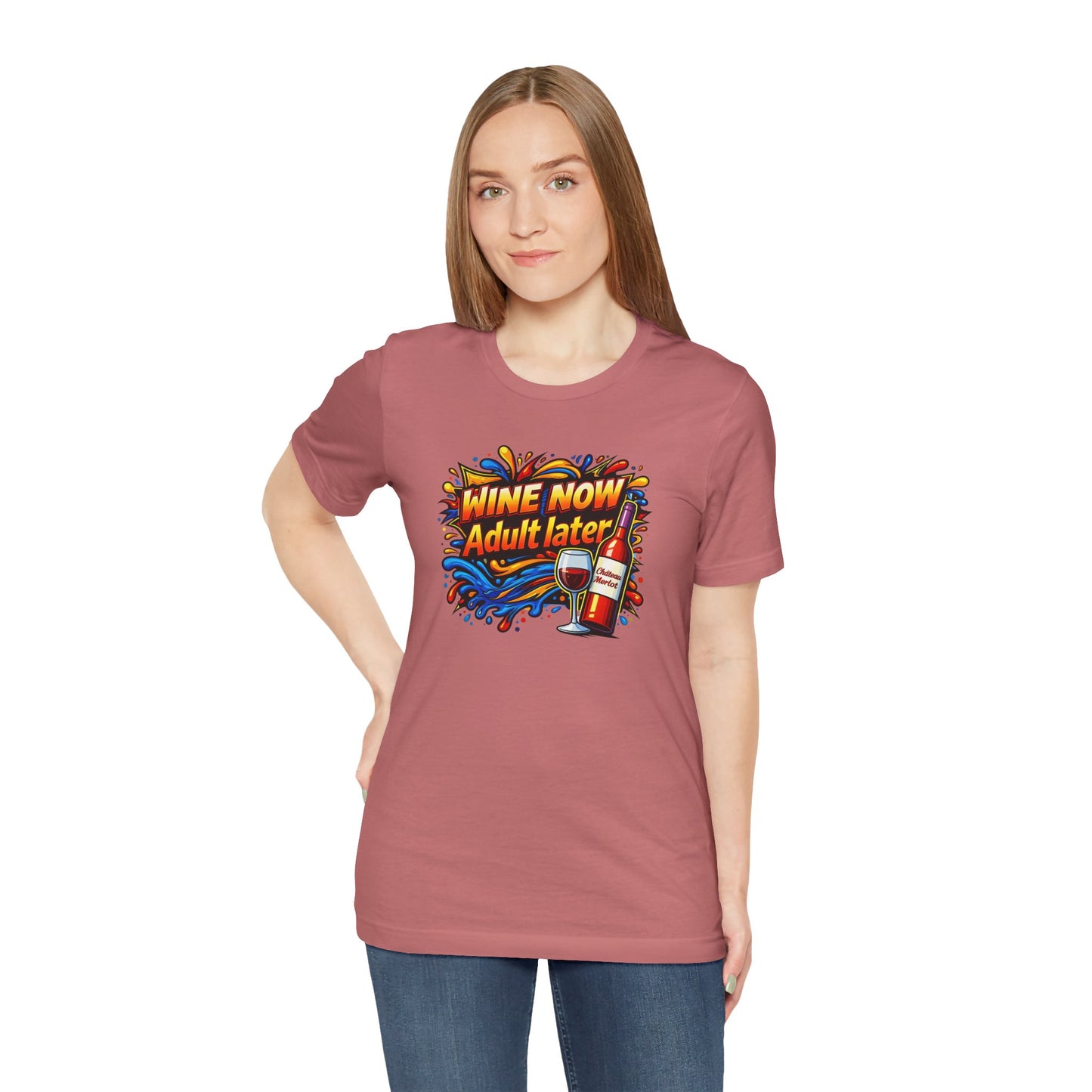 WINE NOW Adult later T-shirt