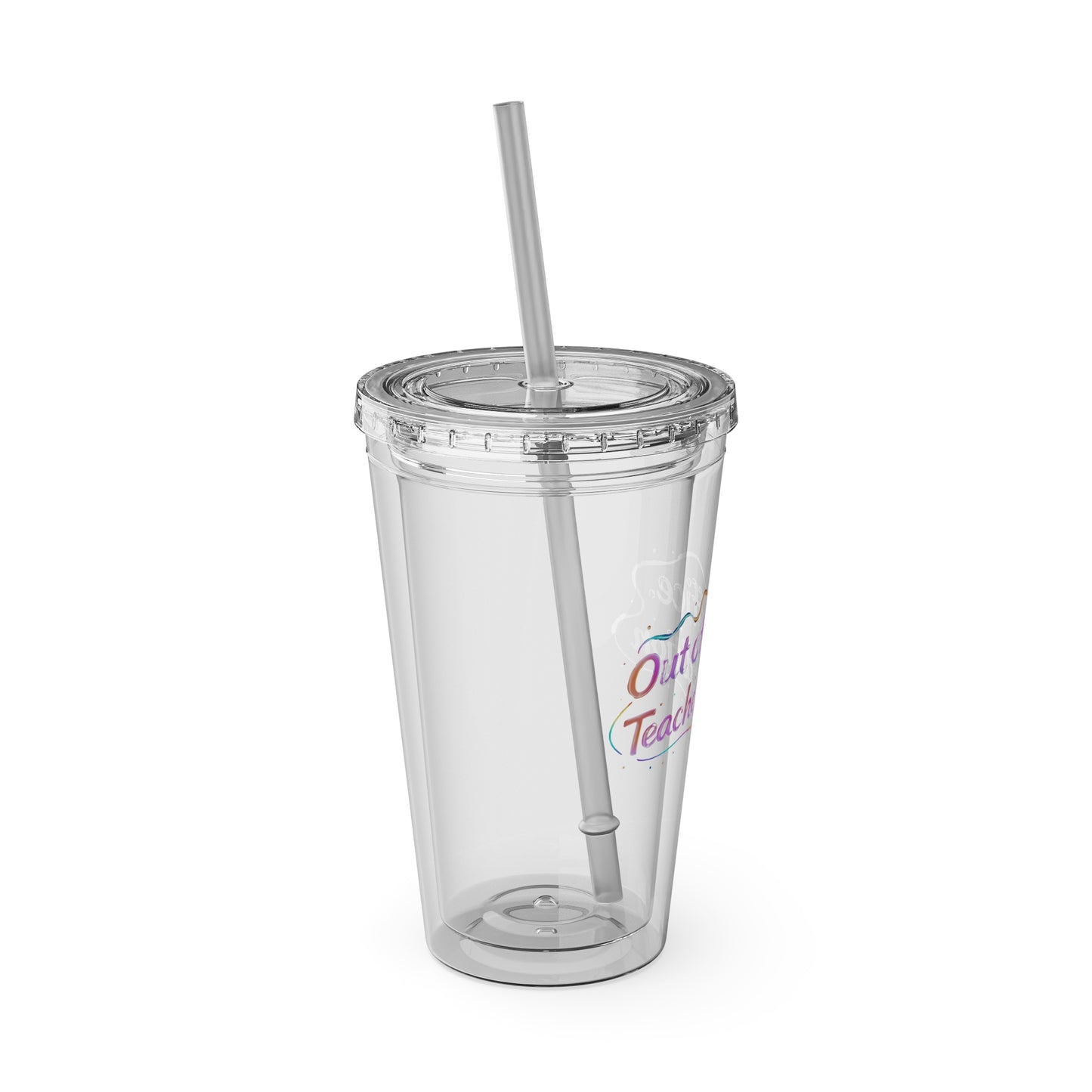 Out of office teacher edition Clear Insulated Cup