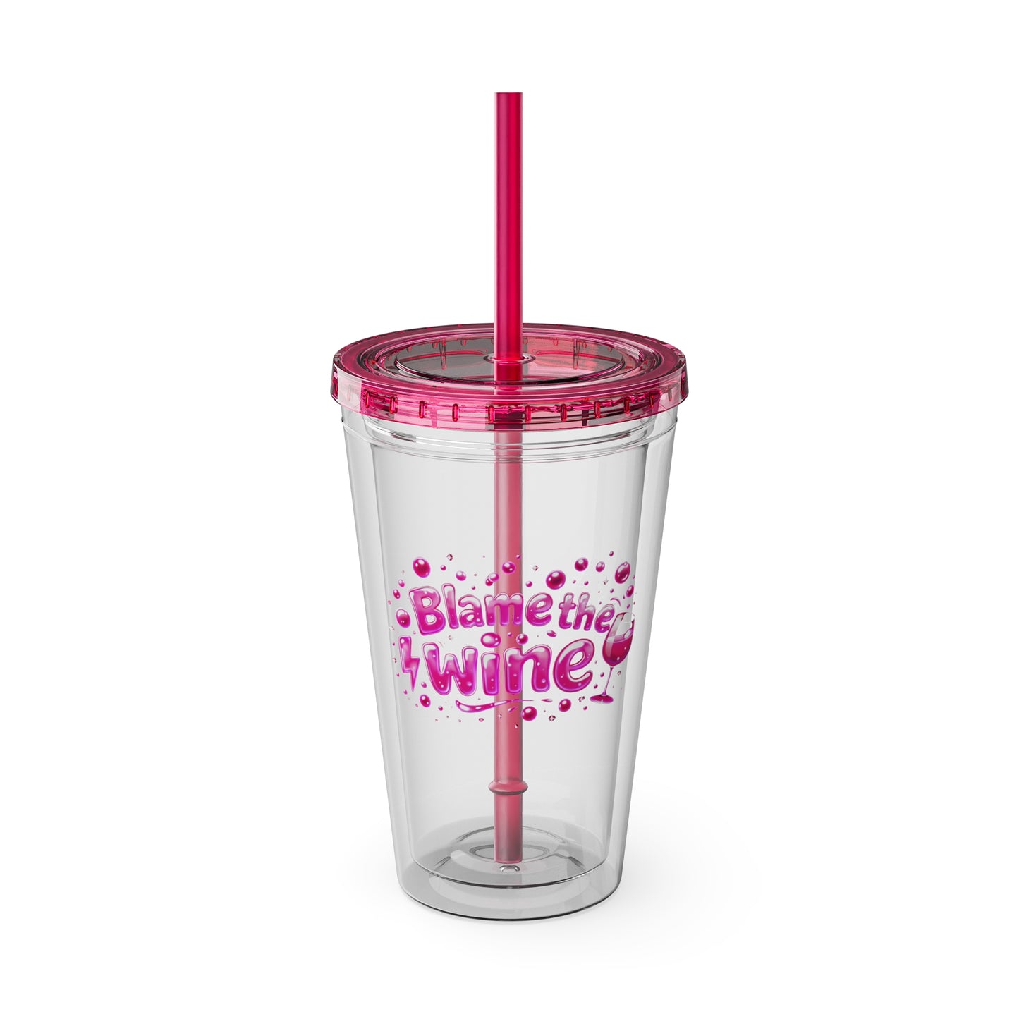 Blame the wine Clear Insulated Cup