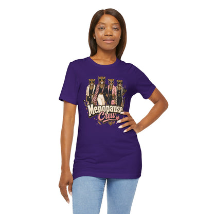 Menopause crew leopard T-shirt