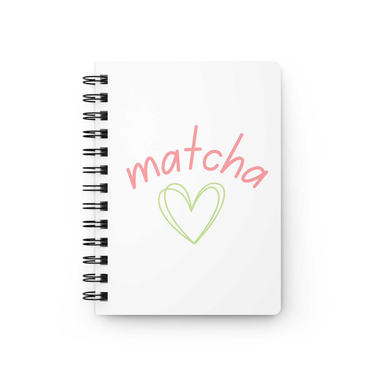 Matcha Heart Spiral Journal