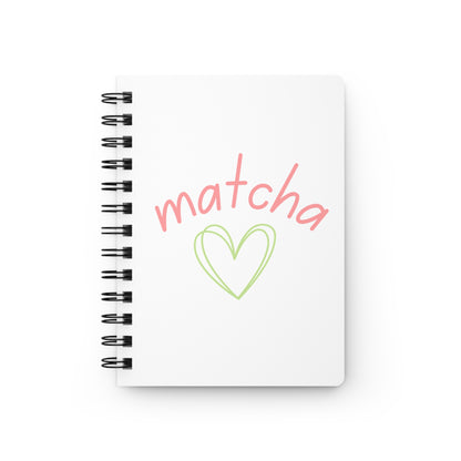 Matcha Heart Spiral Journal