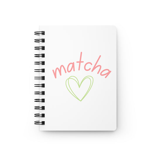Matcha Heart Spiral Journal