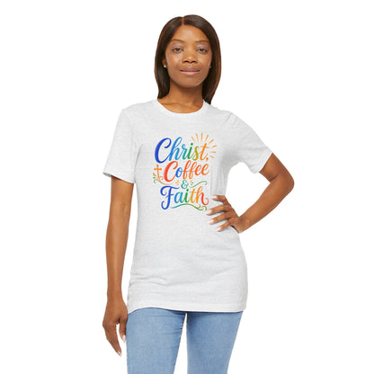 Christ, coffee and faith T-shirt