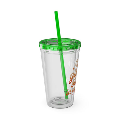Your glow up starts in my chair Clear Insulated Cup