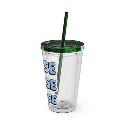 NURSE faux sticker Clear Insulated Cup
