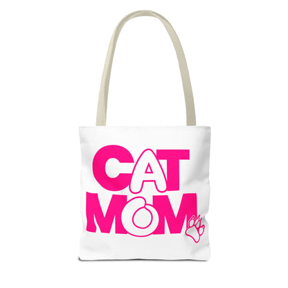 Cat mom pink Tote Bag