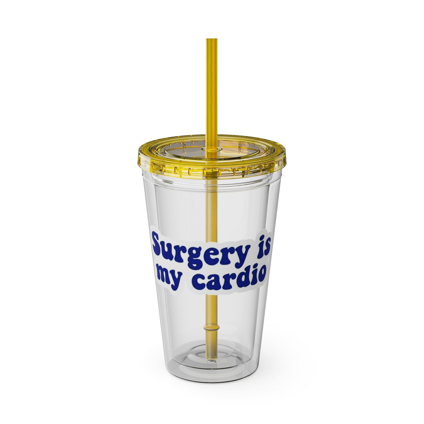 Surgery is my cardio Clear Insulated Cup