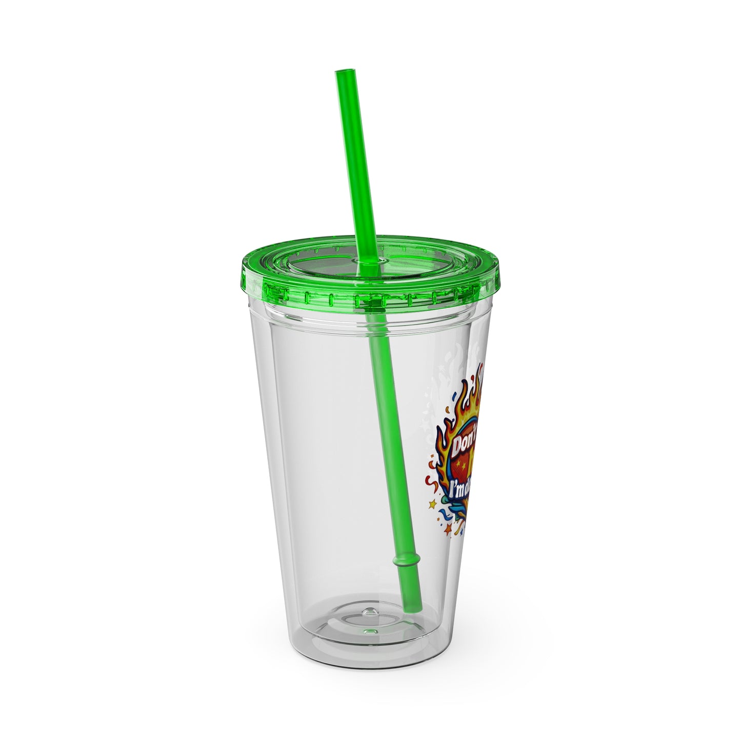 Don't mind my hair I'm doing yours Clear Insulated Cup
