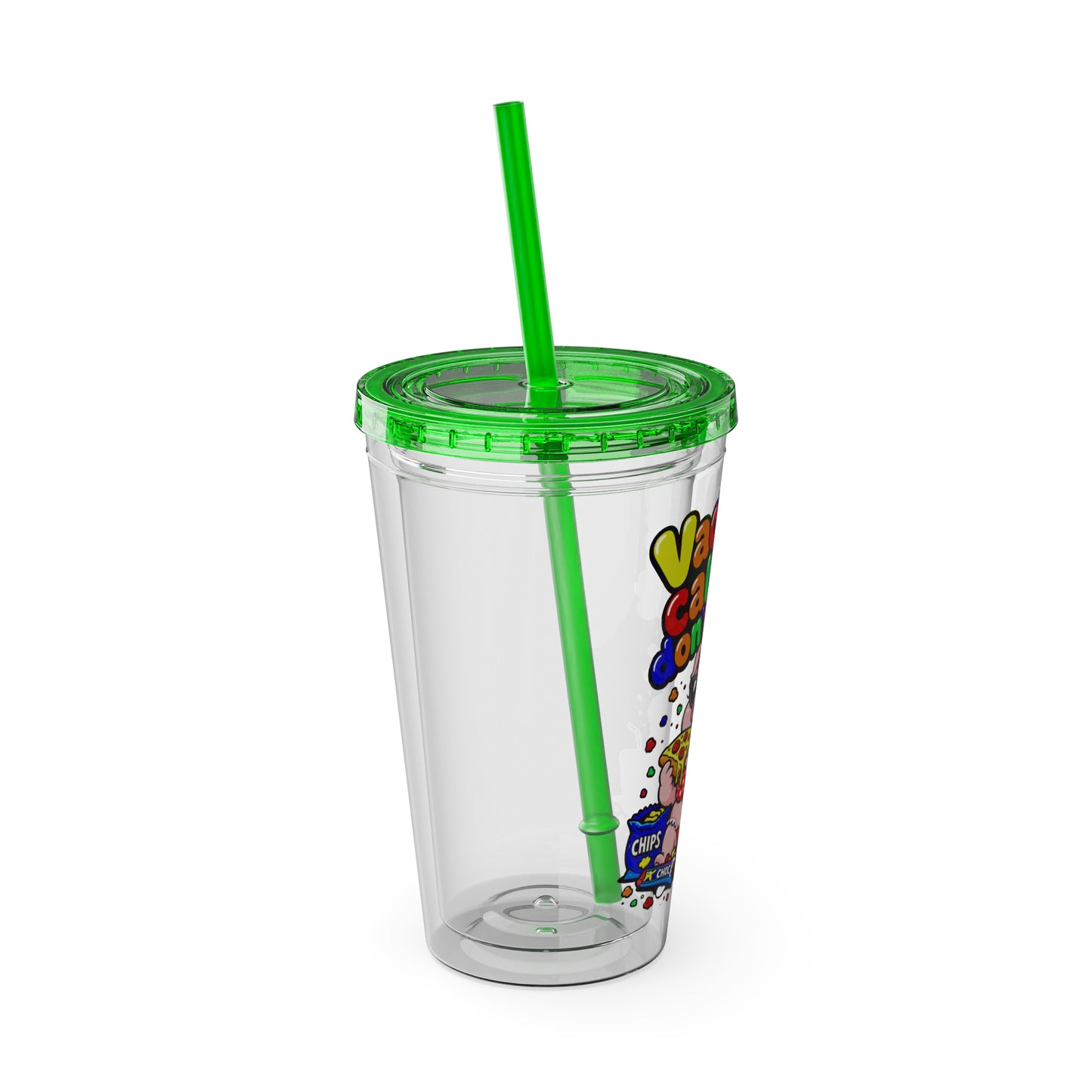 Vacation calories don't count Clear Insulated Cup