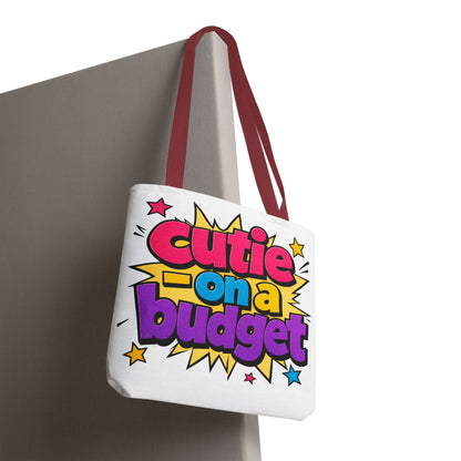 Cutie on a budget Tote Bag