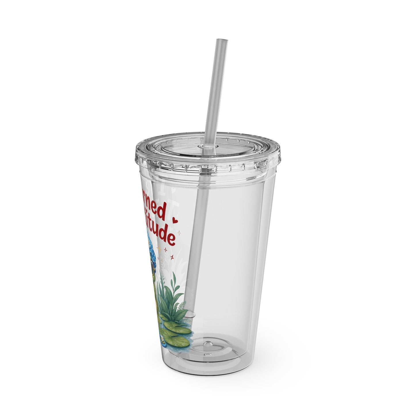 I've earned this attitude Clear Insulated Cup
