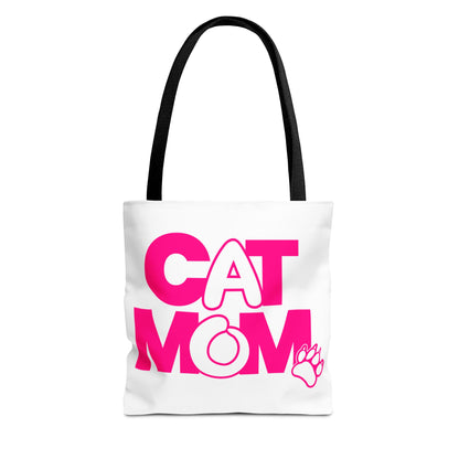 Cat mom pink Tote Bag