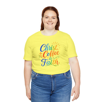 Christ, coffee and faith T-shirt