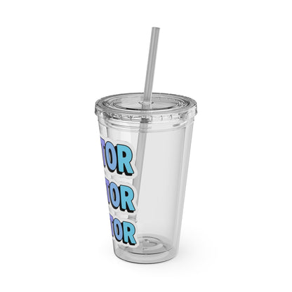 DOCTOR faux sticker Clear Insulated Cup