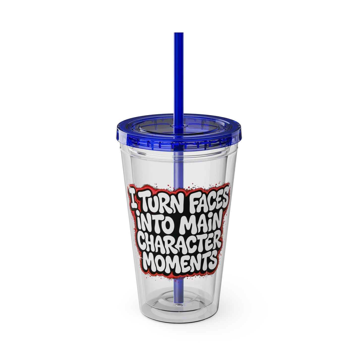 I turn faces into main character moments Insulated Cup
