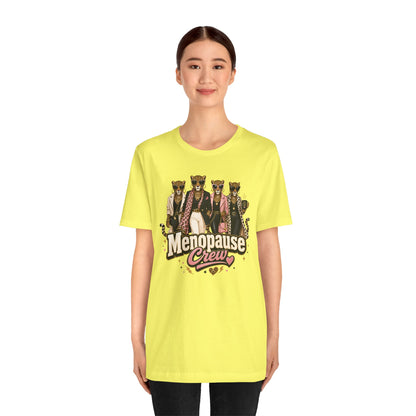 Menopause crew leopard T-shirt