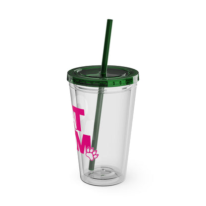 Cat mom pink Insulated Cup