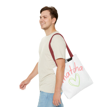 Matcha Heart Tote Bag