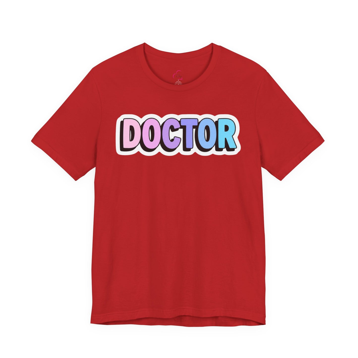 DOCTOR faux sticker T-shirt