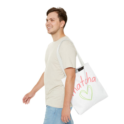 Matcha Heart Tote Bag