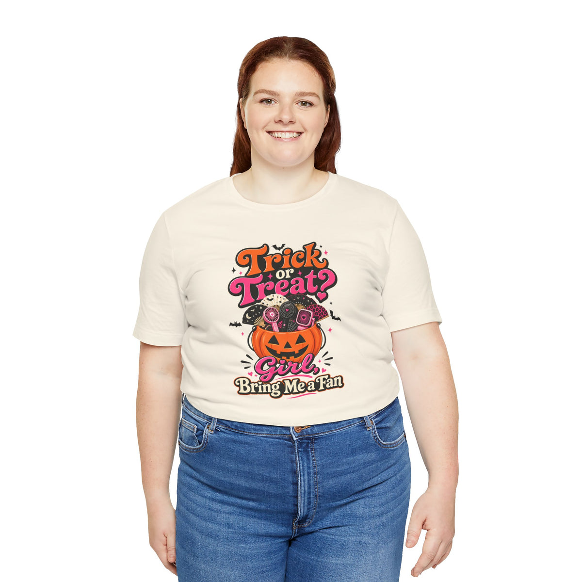 Trick or treat? Girl bring me a fan T-shirt