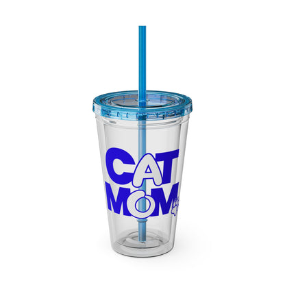 Cat mom blue Insulated Cup
