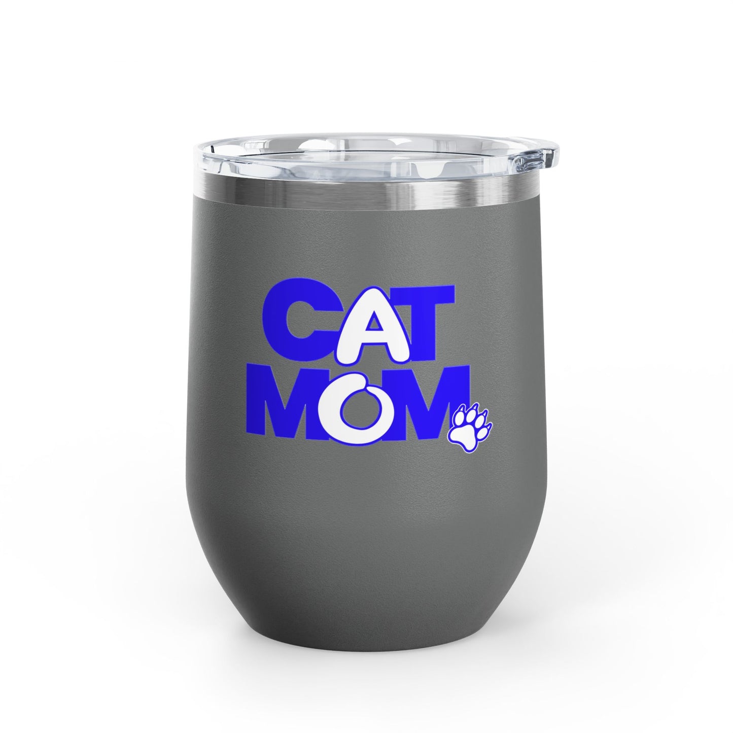 Cat mom blue Tumbler