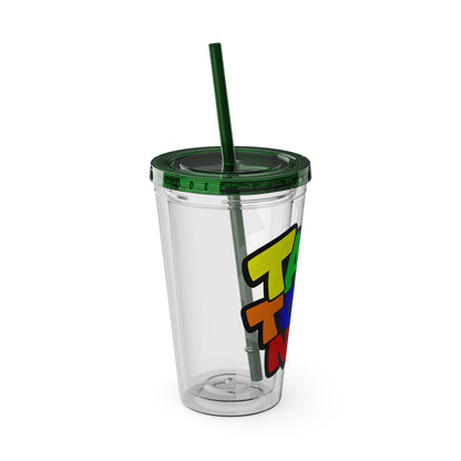 Talk to me nice Clear Insulated Cup