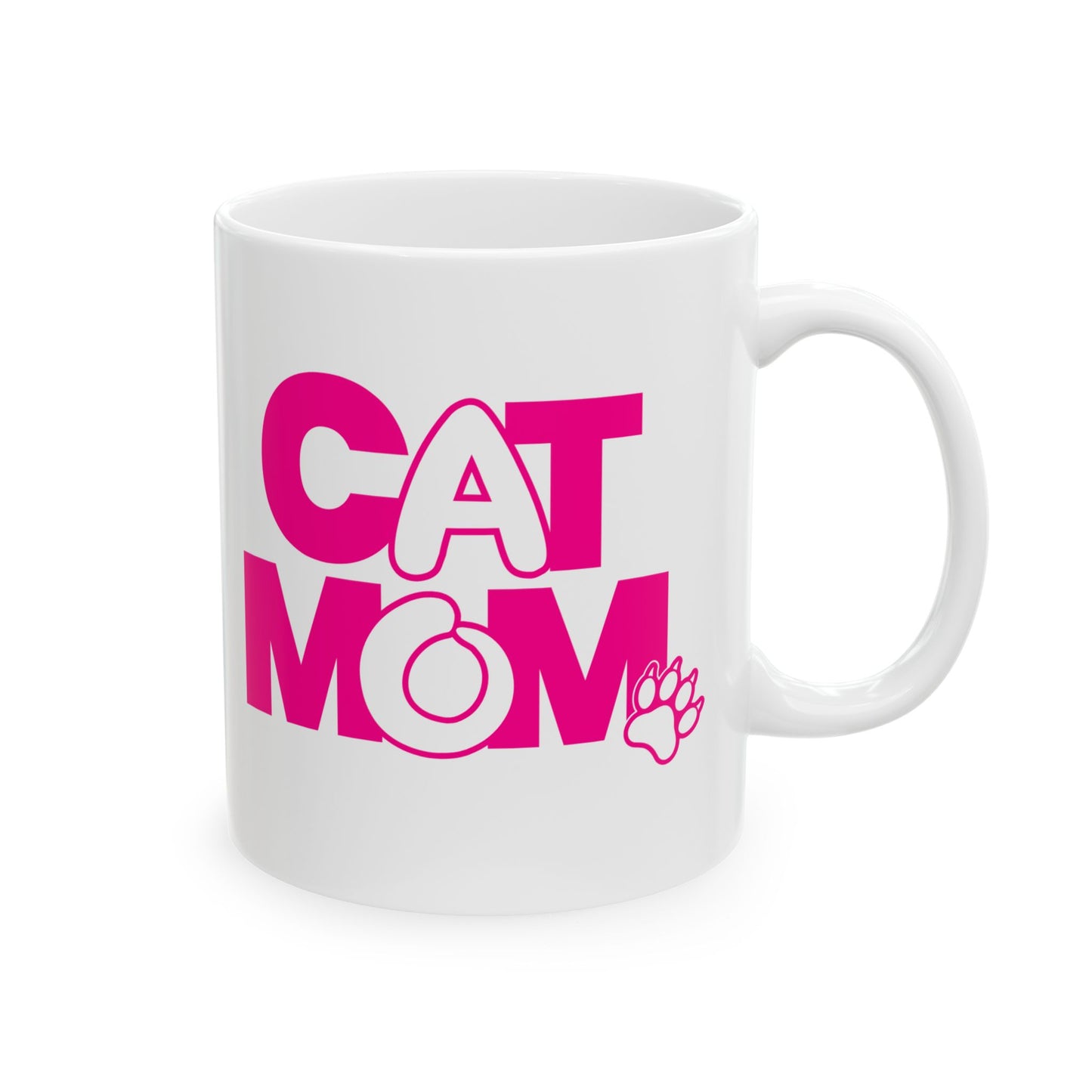 Cat mom pink Mug