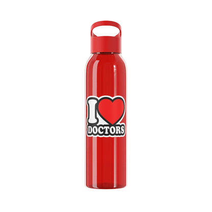I love doctors faux sticker Water Bottle