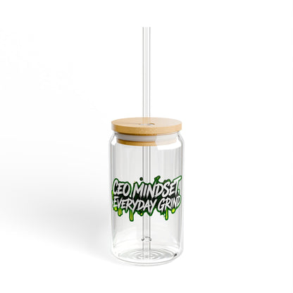 CEO mindset, everyday grind Sipper Glass