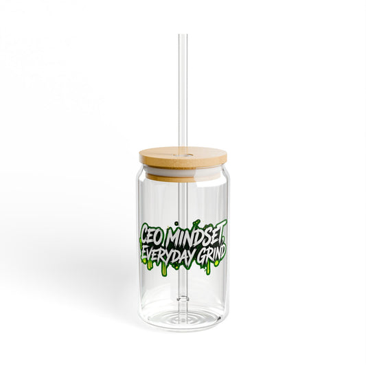 CEO mindset, everyday grind Sipper Glass