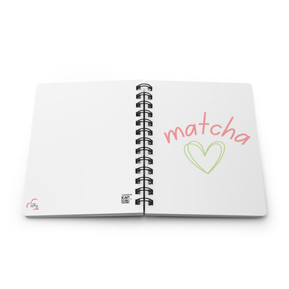 Matcha Heart Spiral Journal