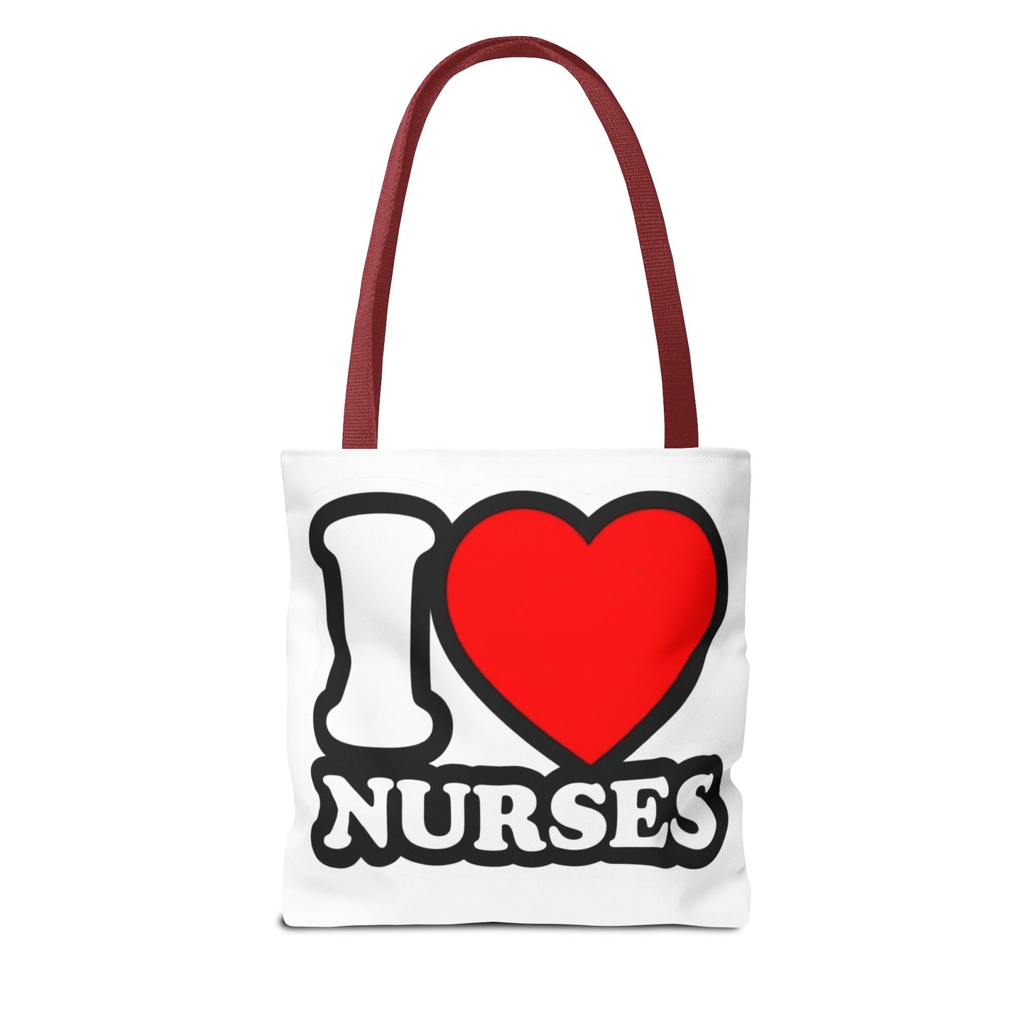 I love nurses faux sticker Tote Bag