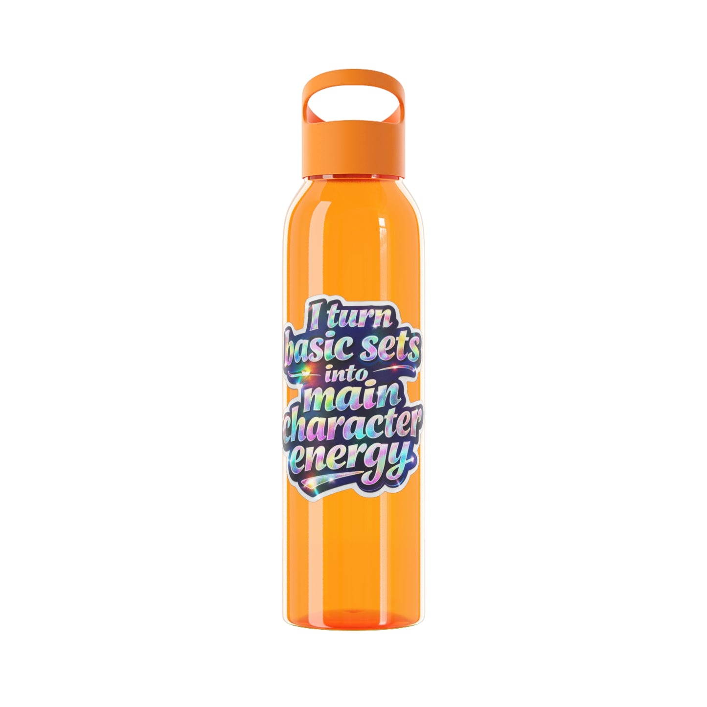 I turn basic sets into main character energy Water Bottle