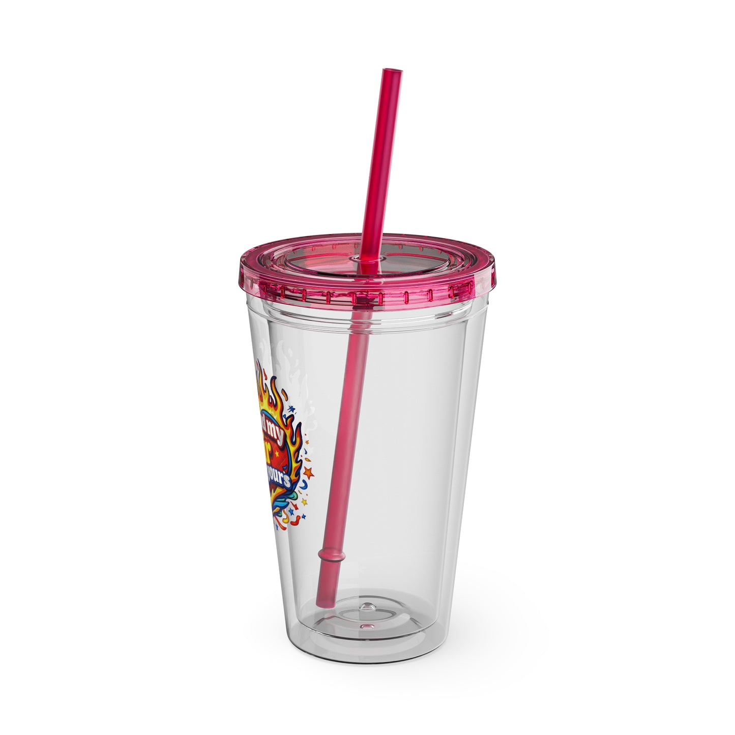 Don't mind my hair I'm doing yours Clear Insulated Cup
