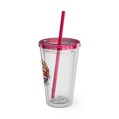 Don't mind my hair I'm doing yours Clear Insulated Cup
