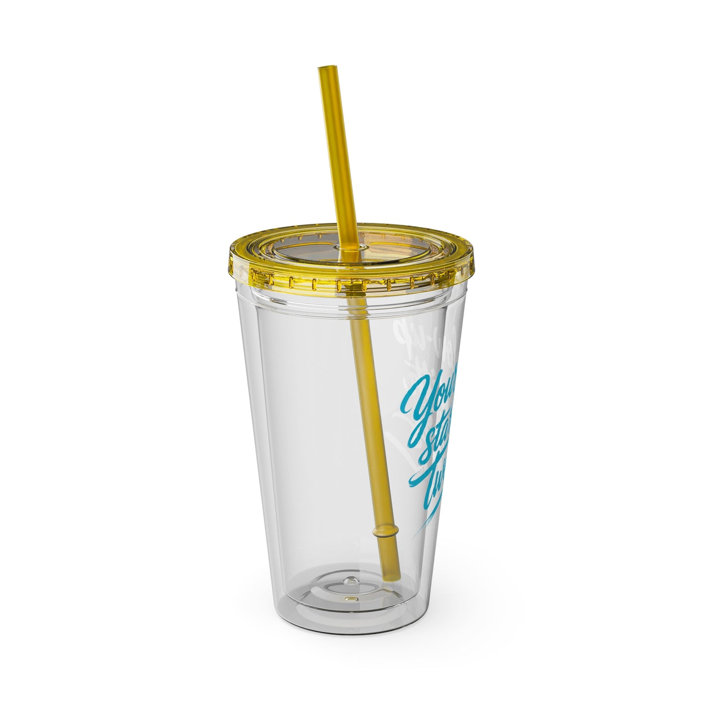 Your glow up starts with my tweezers Clear Insulated Cup