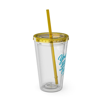 Your glow up starts with my tweezers Clear Insulated Cup
