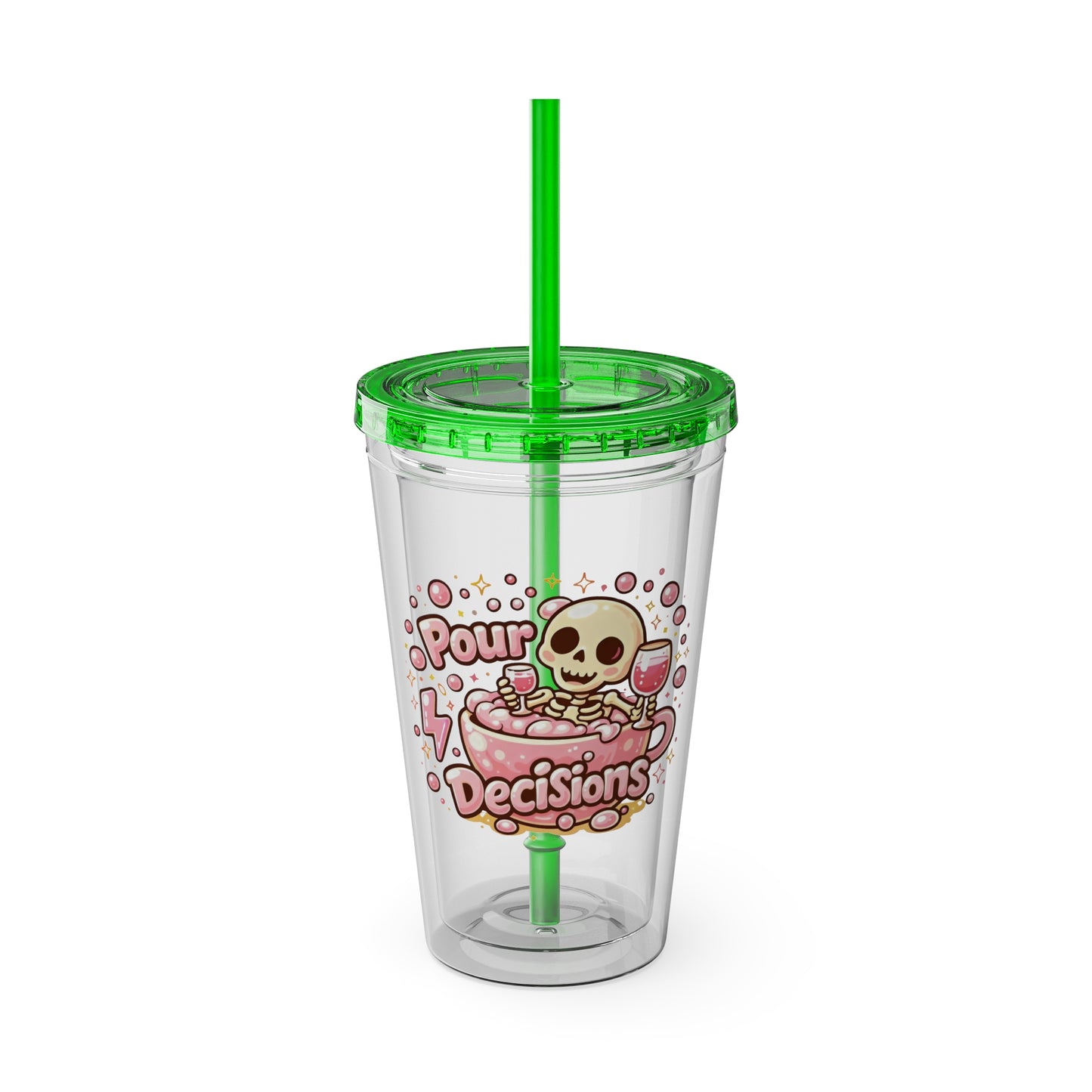 Pour decisions Clear Insulated Cup