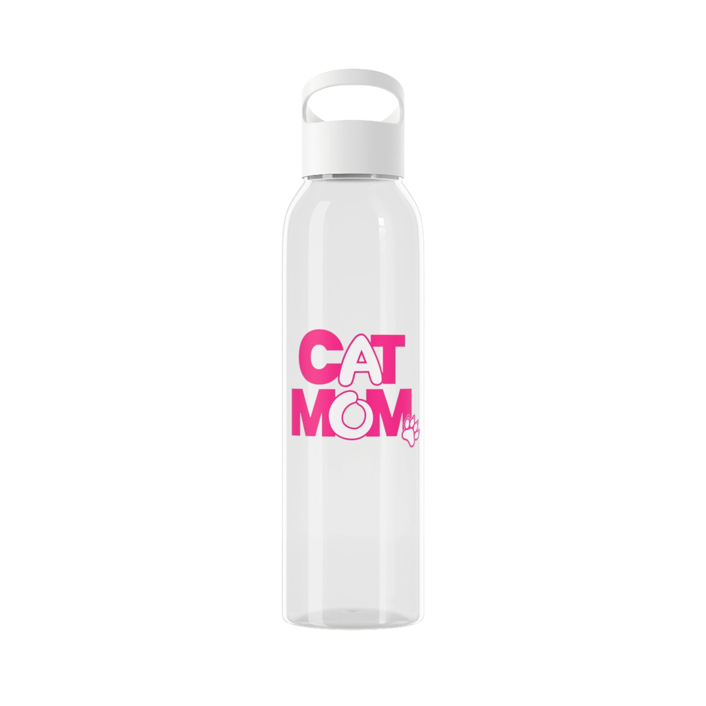 Cat mom pink  Water Bottle