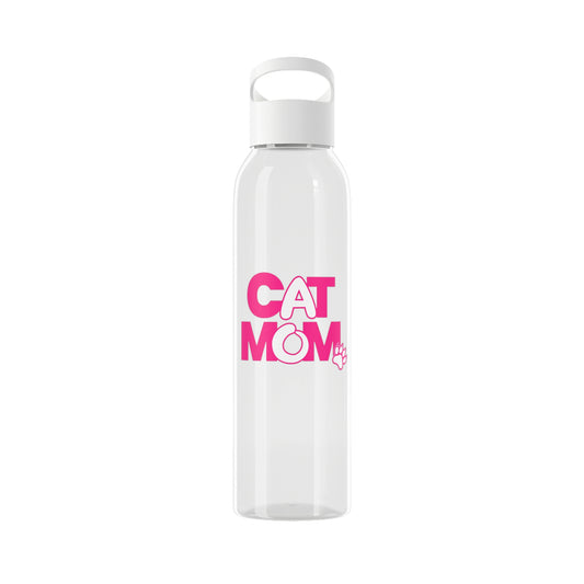 Cat mom pink  Water Bottle