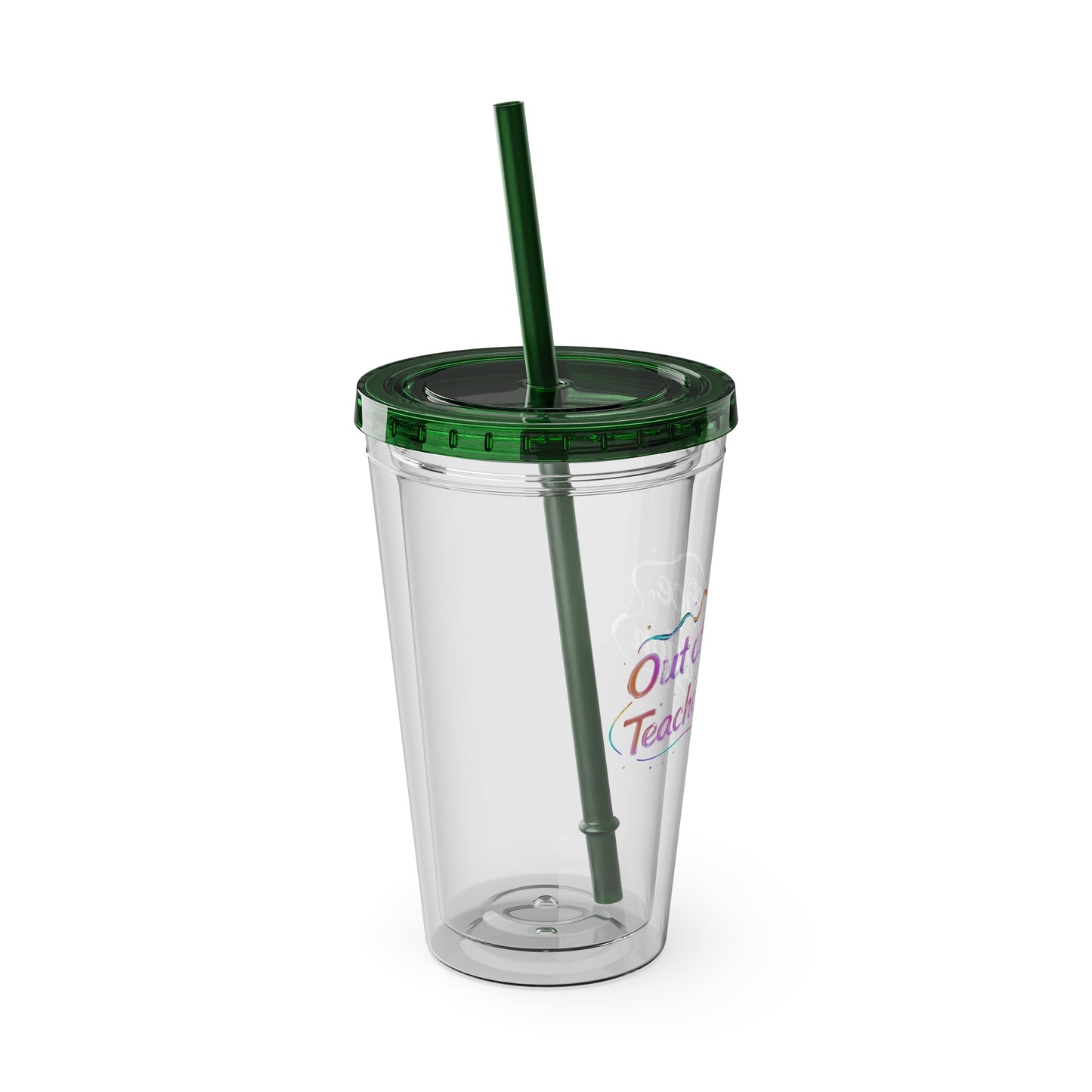 Out of office teacher edition Clear Insulated Cup