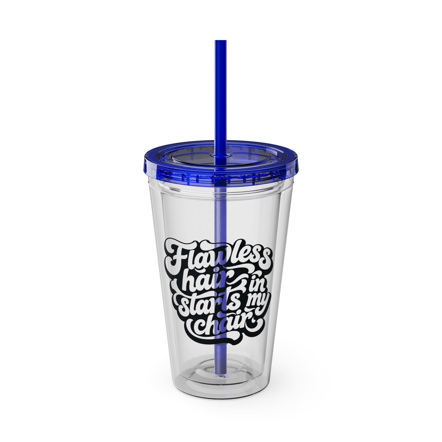 Flawless hair starts in my chair Clear Insulated Cup